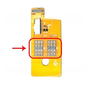 2 Sim Card Connector with Flex Cable Replacement for Symbol TC70 TC75 TC75X